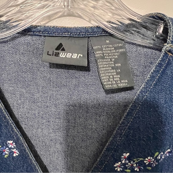 Liz Wear Denim Vest | Women’s Size Medium - Picture 2 of 6